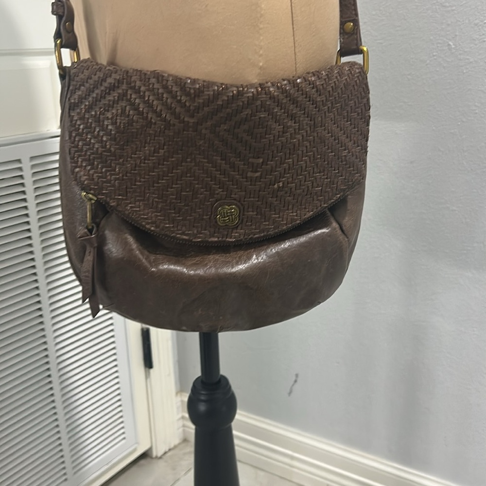 Elliott‎ Lucca Woven Weave Leather Crossbody/Shoulder Bag.